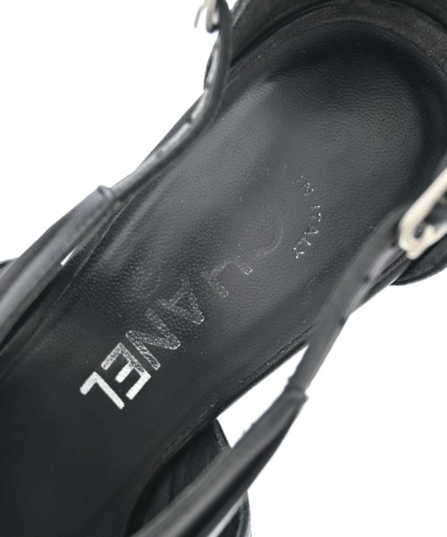 CHANEL（シャネル）サンダル 黒 サイズ:EU35 1/2(22cm位) レディース/2200617551133