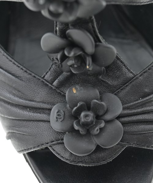 CHANEL（シャネル）サンダル 黒 サイズ:EU35 1/2(22cm位) レディース/2200617551133