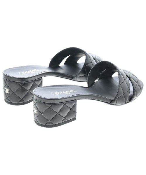 CHANEL（シャネル）サンダル 黒 サイズ:EU38(24.5cm位) レディース/2200617561057