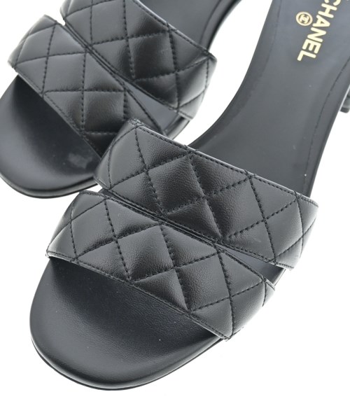 CHANEL（シャネル）サンダル 黒 サイズ:EU38(24.5cm位) レディース/2200617561057