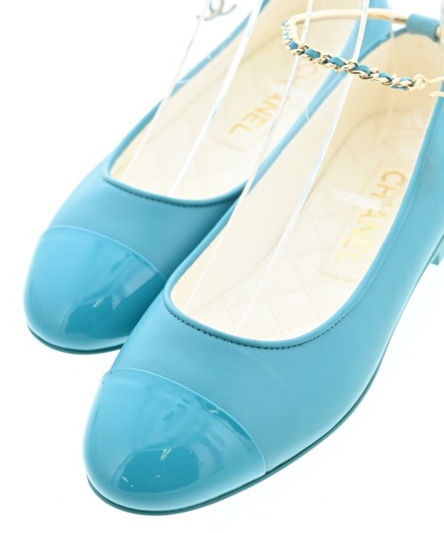 CHANEL（シャネル）バレエシューズ/オペラシューズ 青 サイズ:EU36(22.5cm位) レディース/2200617112259