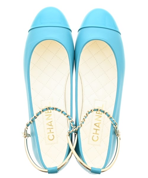 CHANEL（シャネル）バレエシューズ/オペラシューズ 青 サイズ:EU36(22.5cm位) レディース/2200617112259