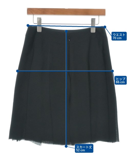 CHANEL（シャネル）ひざ丈スカート 黒 サイズ:38(S位) レディース/2200618049257