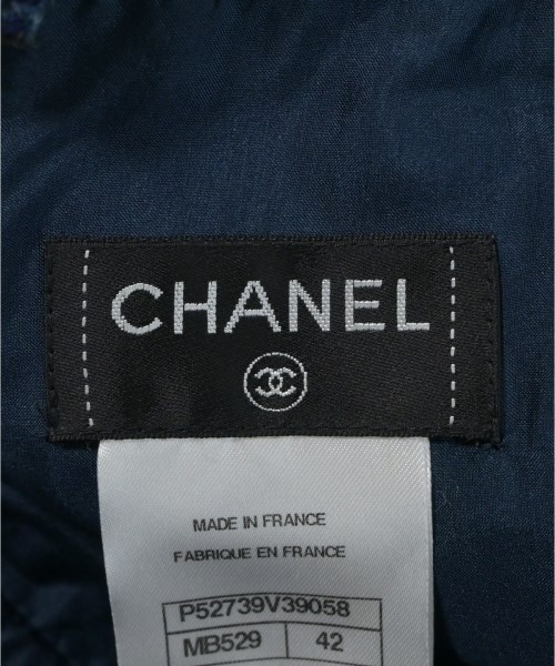 CHANEL（シャネル）ひざ丈スカート 紺 サイズ:42(M位) レディース/2200619064013