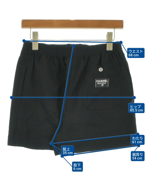 CHANEL（シャネル）ショートパンツ 黒 サイズ:36(XS位) レディース/2200620898096