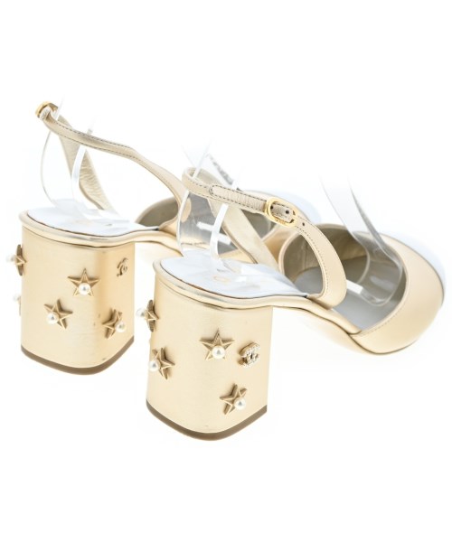 CHANEL（シャネル）サンダル ゴールド サイズ:EU38 1/2(25cm位) レディース/2200607855289