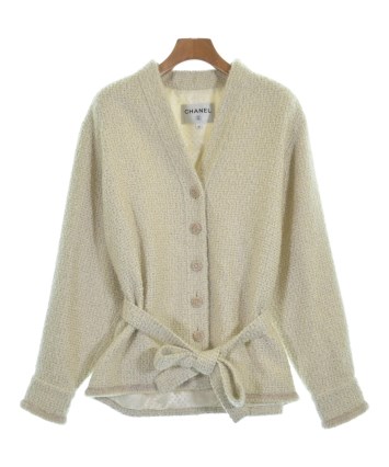 CHANEL（シャネル）ノーカラージャケット ベージュ サイズ:36(XS位