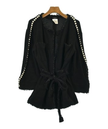 CHANEL（シャネル）ノーカラージャケット 黒 サイズ:38(M位