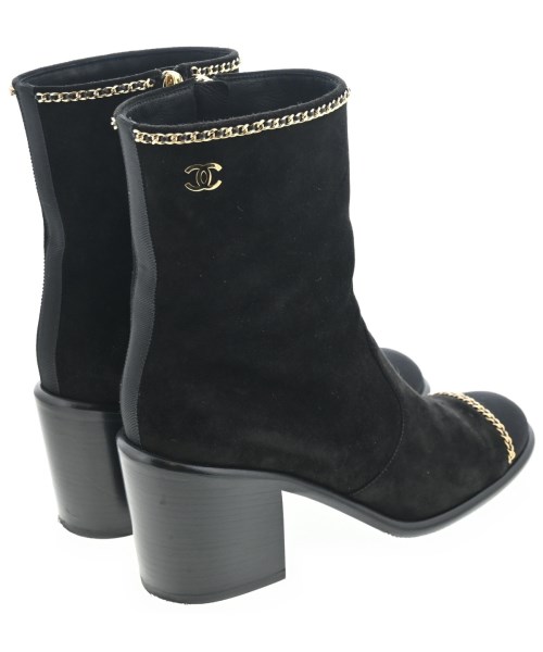 CHANEL（シャネル）ブーツ 黒 サイズ:EU37 1/2(24cm位) レディース/2200668492171