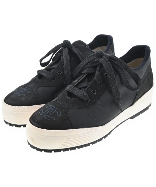CHANEL(シャネル)スニーカー 黒 サイズ:EU37(23.5cm位)/2200673767028