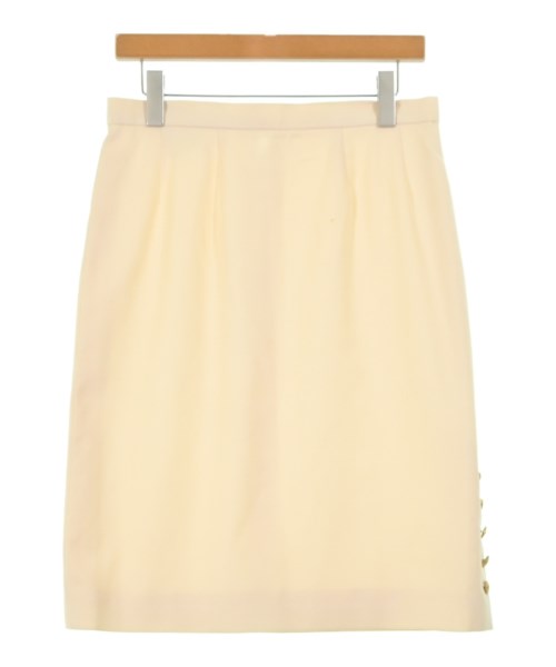 CHANEL（シャネル）ひざ丈スカート 白 サイズ:-(L位) レディース/2200674249011