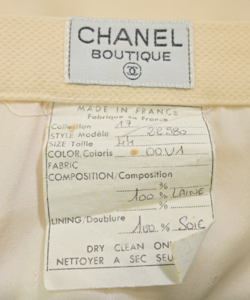 CHANEL（シャネル）ひざ丈スカート 白 サイズ:-(L位) レディース/2200674249011