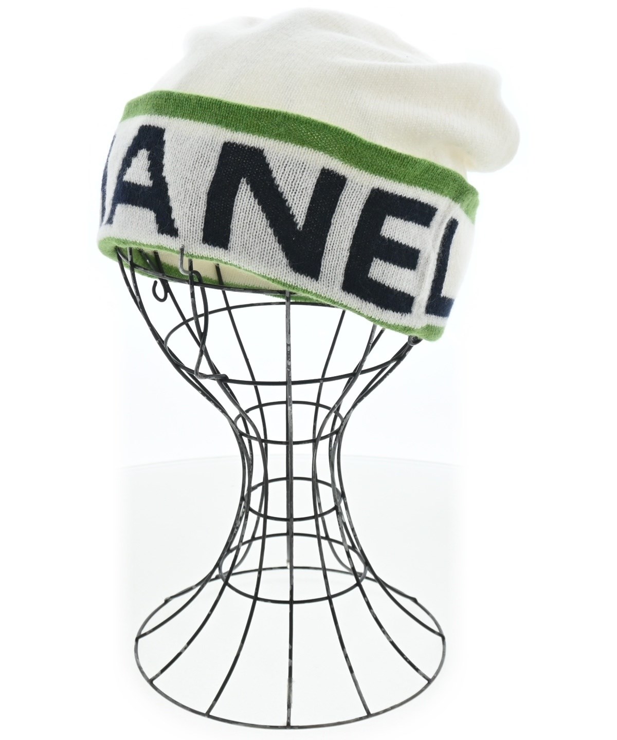 みどり　CHANEL ニット帽 CHANEL（シャネル）ニットキャップ・ビーニー 白 サイズ:- レディース