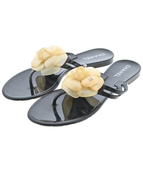 CHANEL(シャネル)サンダル 黒 サイズ:EU37(23.5cm位)/2200677882116