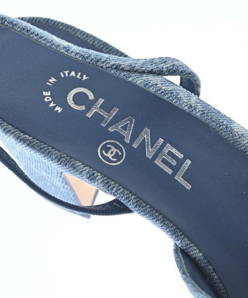 CHANEL（シャネル）サンダル 青 サイズ:EU38(24.5cm位) レディース/2200678425565