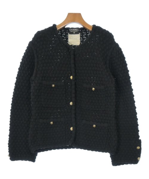 CHANEL(シャネル)ノーカラージャケット 黒 サイズ:-(XL位)/2200681359017