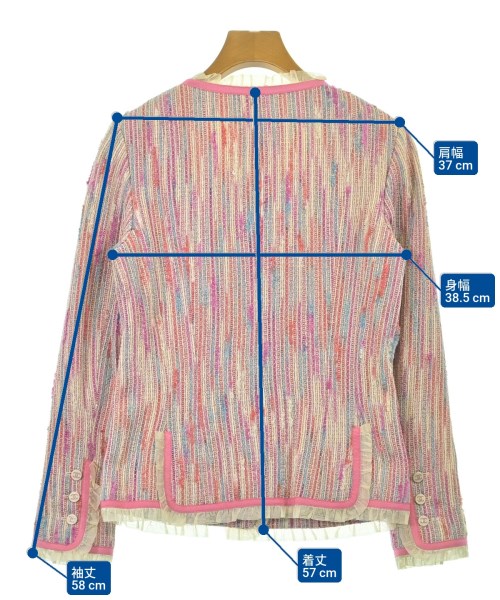 CHANEL（シャネル）ノーカラージャケット その他（柄物・カラフル） サイズ:36(XS位) レディース/2200681669079