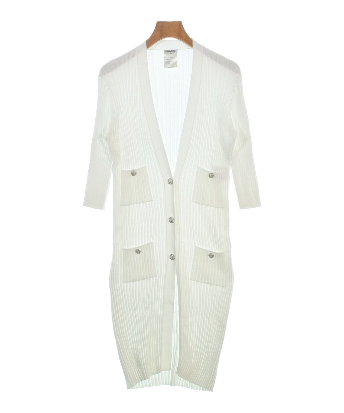 CHANEL（シャネル）カーディガン 白 サイズ:36(XS位) レディース