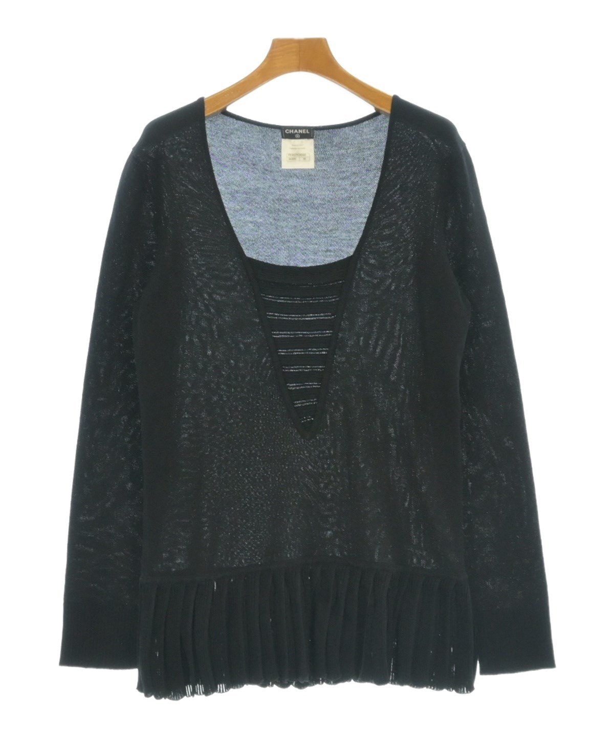 CHANEL（シャネル）ニット・セーター 黒 サイズ:38(S位) レディース