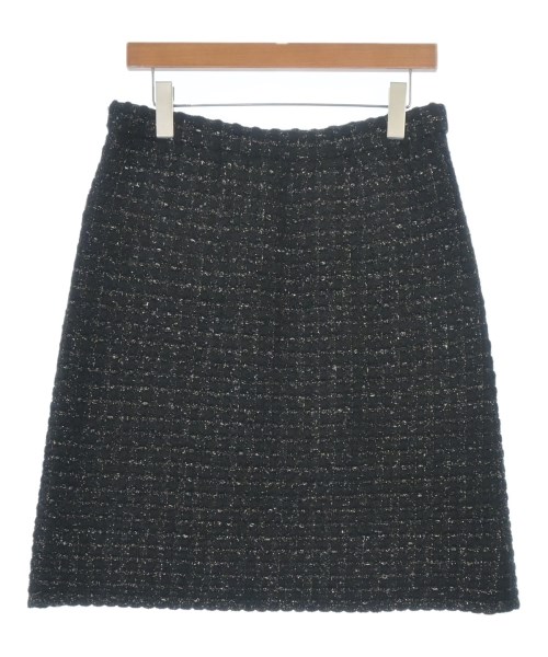 CHANEL（シャネル）ひざ丈スカート 黒 サイズ:46(XL位) レディース/2200693874416