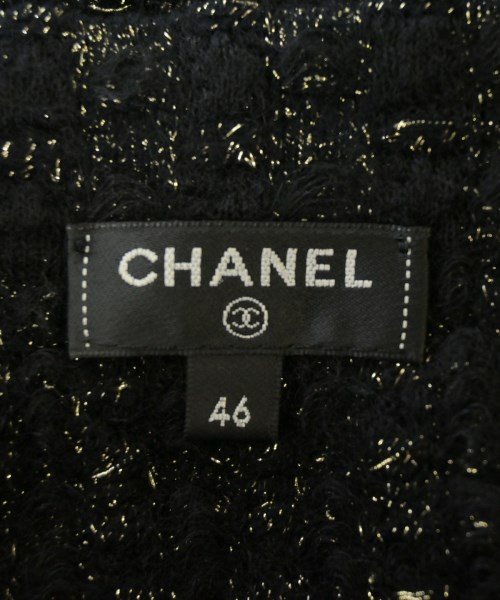 CHANEL（シャネル）ひざ丈スカート 黒 サイズ:46(XL位) レディース/2200693874416