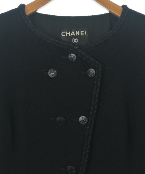 CHANEL（シャネル）ノーカラージャケット 黒 サイズ:36(XS位) レディース/2200694543038