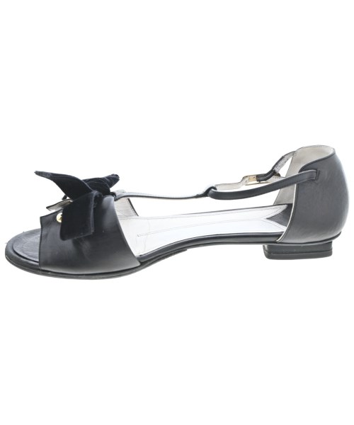 CHANEL（シャネル）サンダル 黒 サイズ:EU37 1/2(24cm位) レディース/2200696354045