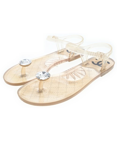 CHANEL(シャネル)サンダル ベージュ サイズ:EU36(22.5cm位)/2200698667013