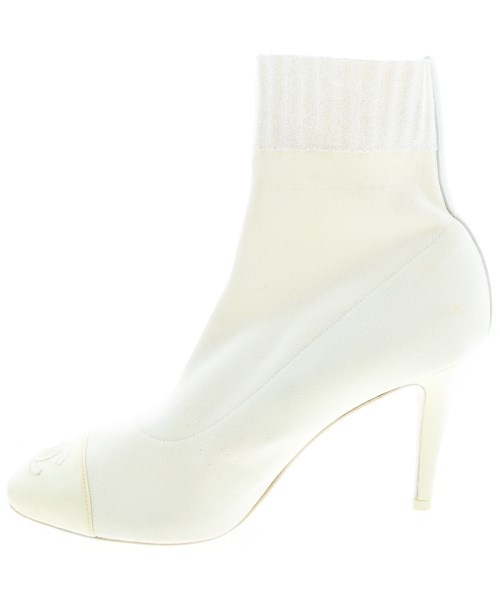 CHANEL（シャネル）ブーツ 白 サイズ:EU37 1/2(24cm位) レディース/2200691298122