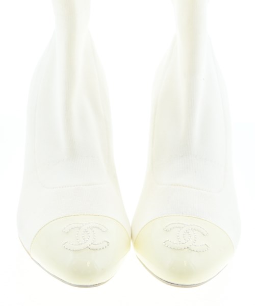 CHANEL（シャネル）ブーツ 白 サイズ:EU37 1/2(24cm位) レディース/2200691298122