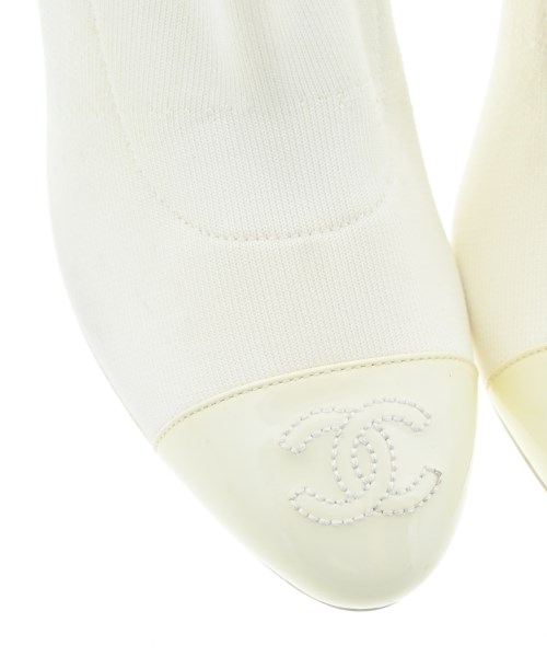 CHANEL（シャネル）ブーツ 白 サイズ:EU37 1/2(24cm位) レディース/2200691298122