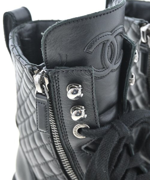CHANEL（シャネル）ブーツ 黒 サイズ:EU38(24.5cm位) レディース/2200699768115