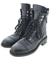 CHANEL（シャネル）ブーツ 黒 サイズ:EU38(24.5cm位) レディース/2200699768115