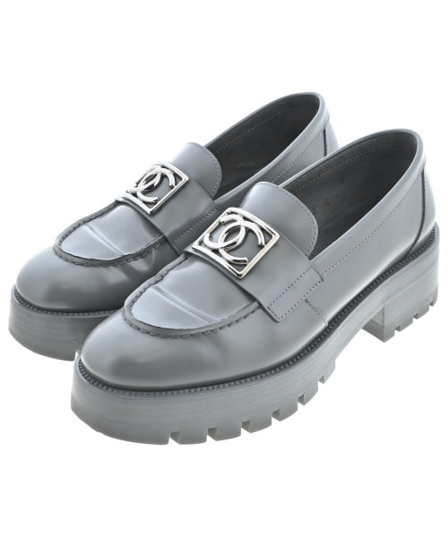 CHANEL(シャネル)ドレスシューズ/ローファー グレー サイズ:EU36(22.5cm位)/2200700776108