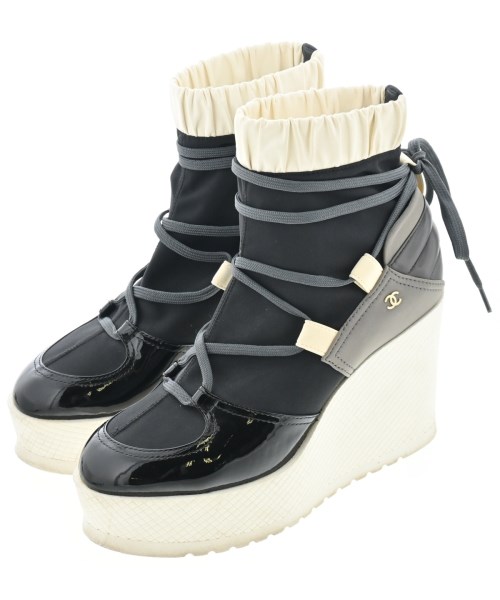CHANEL(シャネル)スニーカー 黒 サイズ:EU38(24.5cm位)/2200701180089