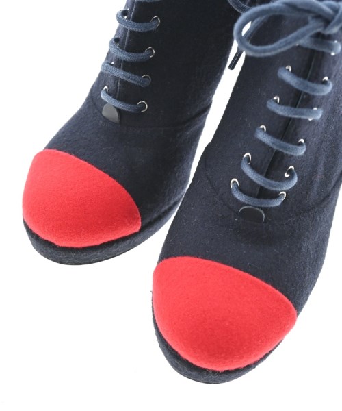 CHANEL（シャネル）ブーティ 紺 サイズ:EU38 1/2(25cm位) レディース/2200701763275