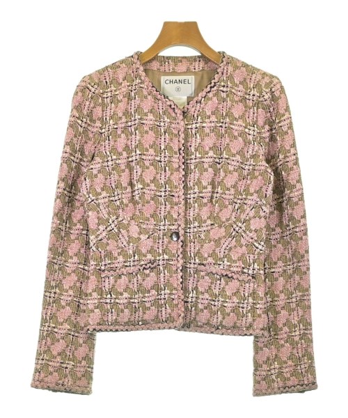 CHANEL（シャネル）ノーカラージャケット ピンク サイズ:38(S位) レディース/2200699973021