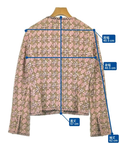 CHANEL（シャネル）ノーカラージャケット ピンク サイズ:38(S位) レディース/2200699973021