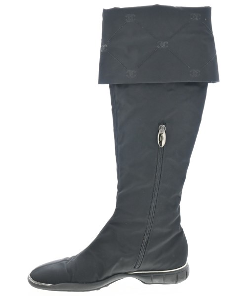 CHANEL（シャネル）ブーツ 黒 サイズ:-(24cm位) レディース/2200655319016