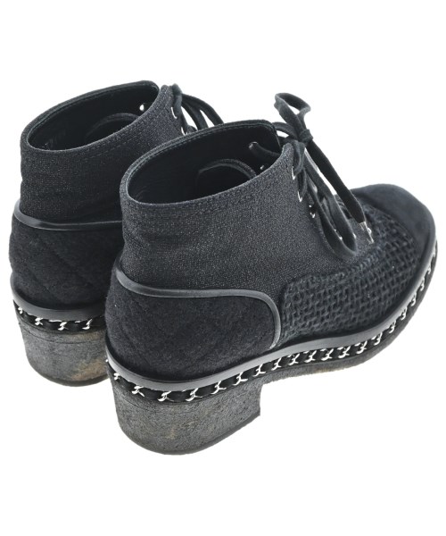 CHANEL（シャネル）ブーティ 黒 サイズ:37(23.5cm位) レディース/2200655742029