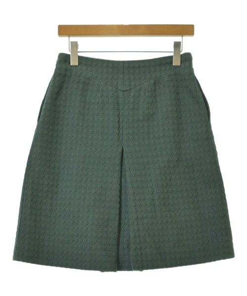 CHANEL（シャネル）ひざ丈スカート 緑 サイズ:38(S位) レディース/2200653301051