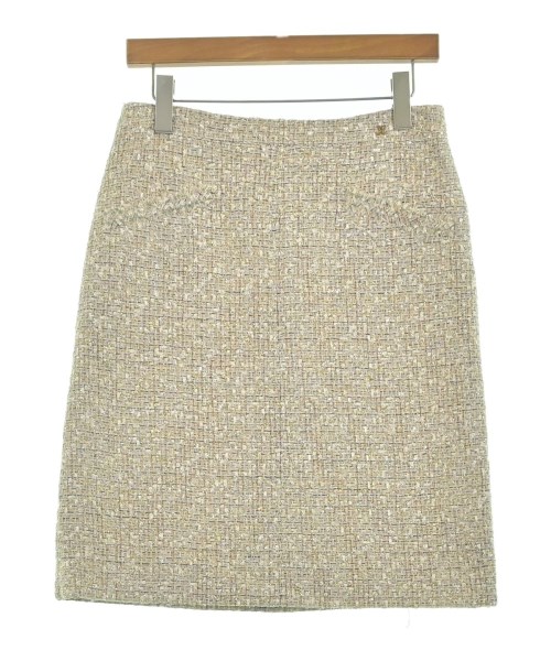CHANEL(シャネル)ひざ丈スカート ベージュ サイズ:38(S位)/2200657209018
