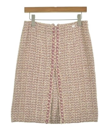 CHANEL（シャネル）ひざ丈スカート ピンク サイズ:38(S位) レディース
