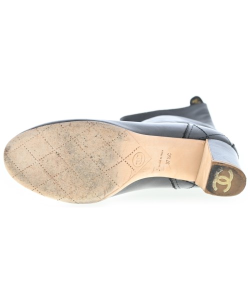 CHANEL（シャネル）ブーツ 黒 サイズ:EU37 1/2(24cm位) レディース/2200657669584