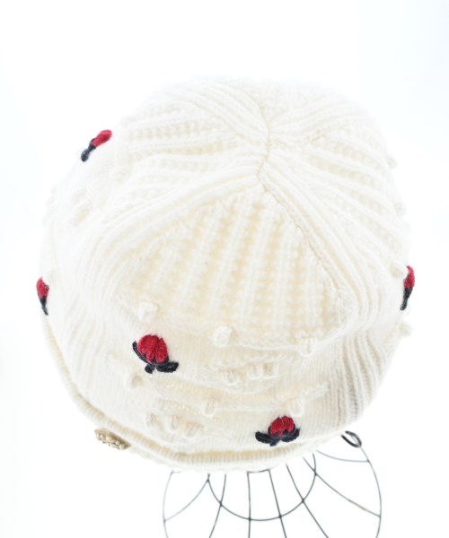 CHANEL（シャネル）ニットキャップ・ビーニー 白 サイズ:L レディース/2200637068529