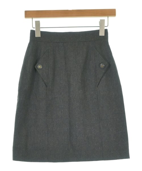 CHANEL(シャネル)ミニスカート グレー サイズ:38(S位)/2200659320018