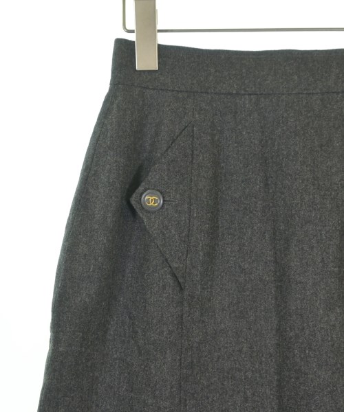 CHANEL（シャネル）ミニスカート グレー サイズ:38(S位) レディース/2200659320018