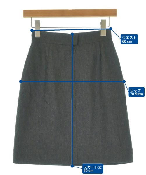 CHANEL（シャネル）ミニスカート グレー サイズ:38(S位) レディース/2200659320018