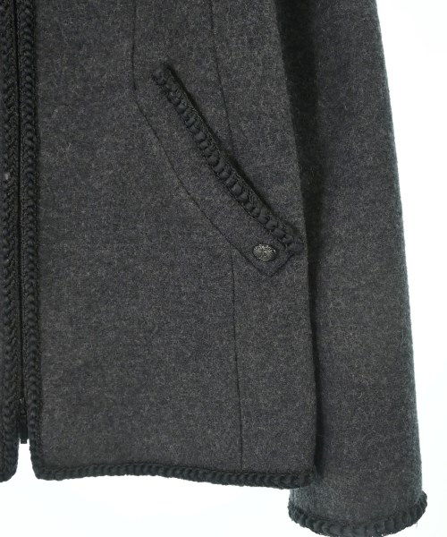 CHANEL（シャネル）ノーカラージャケット グレー サイズ:36(XS位) レディース/2200654669013