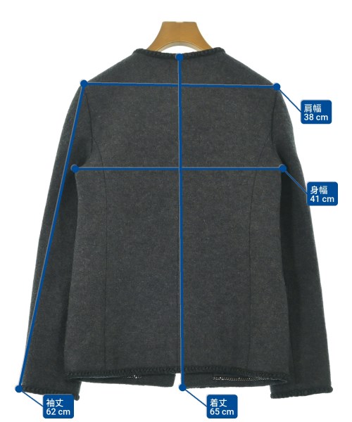 CHANEL（シャネル）ノーカラージャケット グレー サイズ:36(XS位) レディース/2200654669013